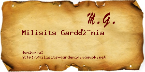 Milisits Gardénia névjegykártya
